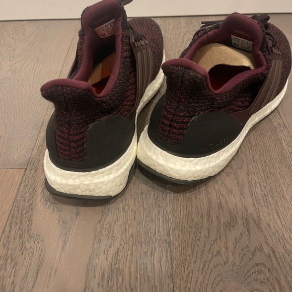 Mens Adidas UltraBoost 3.0 - Dark Burgundy - Size 9.5 US - Picture 7 of 9